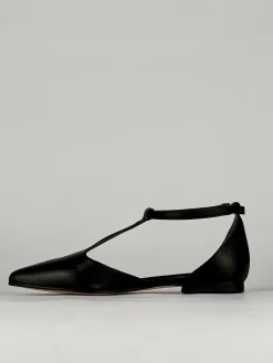 Ballerine tacco 1cm pelle nero
