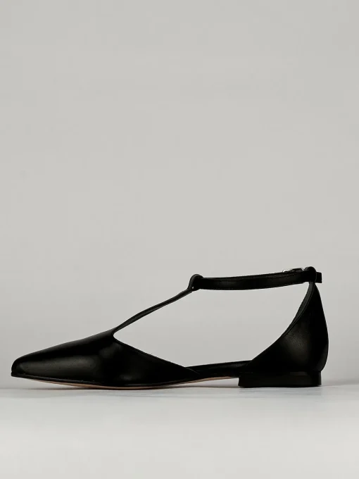 Ballerine tacco 1cm pelle nero