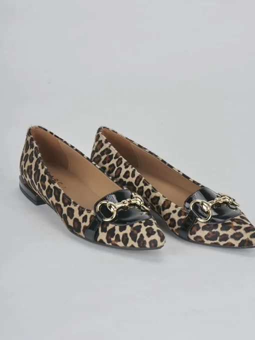 Ballerine tacco 1cm pelle multicolor
