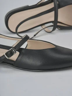 Ballerine tacco 1cm pelle nero