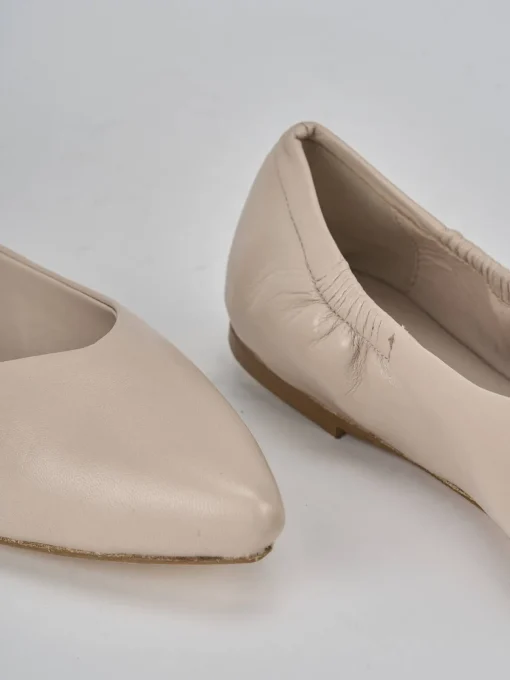 Ballerine tacco 1cm pelle rosa
