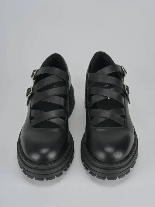 Ballerine tacco 1cm pelle nero