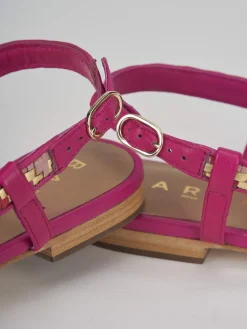 Ballerine tacco 1cm pelle rosa
