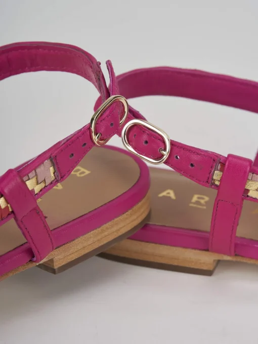 Ballerine tacco 1cm pelle rosa