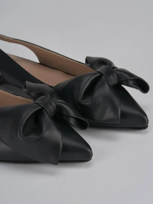 Ballerine tacco 1cm pelle nero