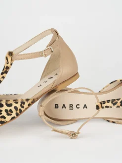 Ballerine tacco 1cm pelle multicolor