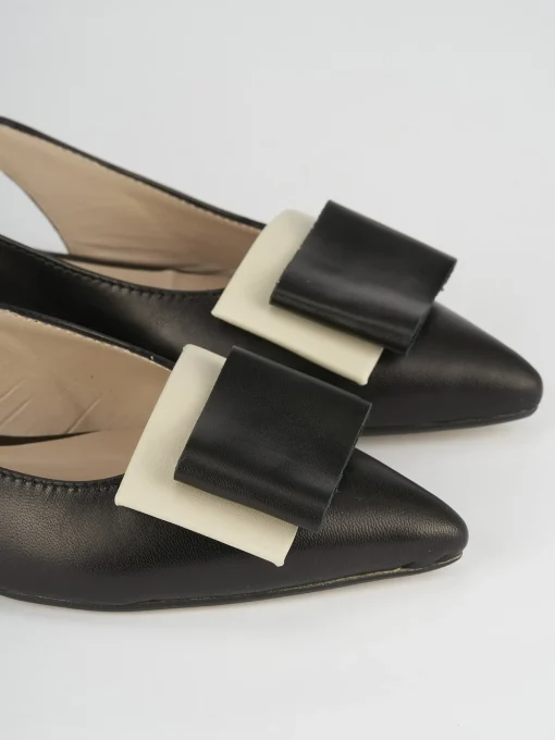 Ballerine tacco 1cm pelle nero