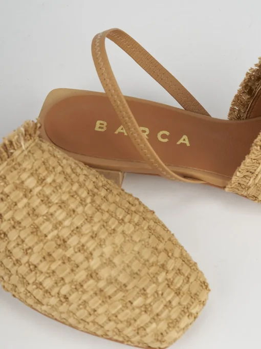 Ballerine tacco 1cm pelle beige