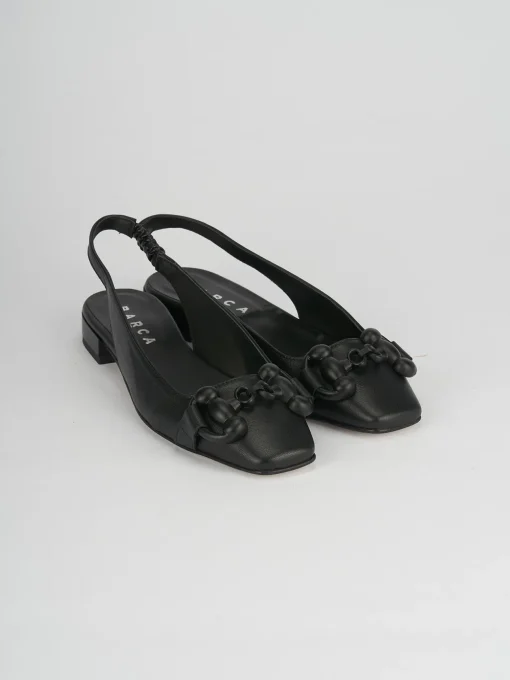 Ballerine tacco 1cm pelle nero