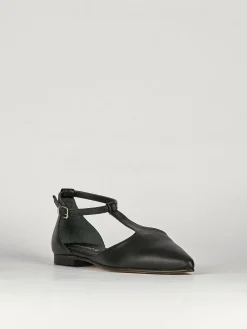 Ballerine tacco 1cm pelle nero