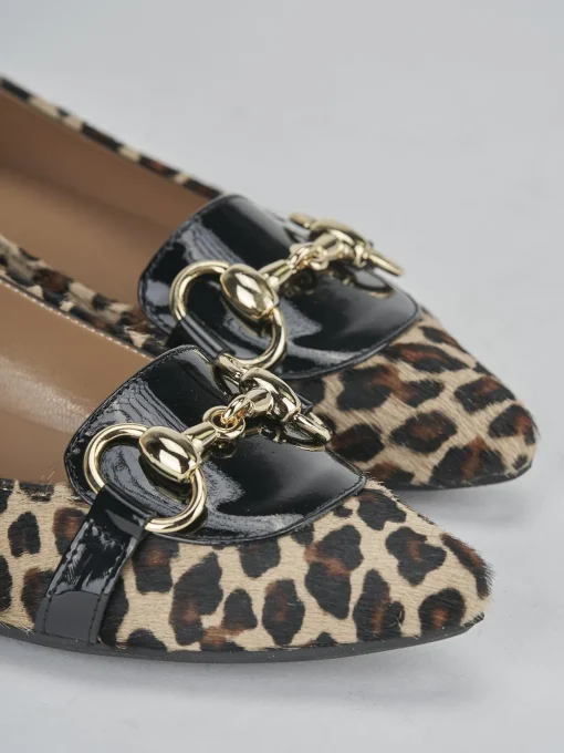 Ballerine tacco 1cm pelle multicolor