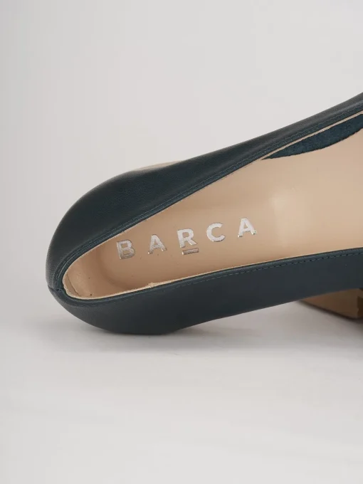 Ballerine tacco 1cm pelle blu