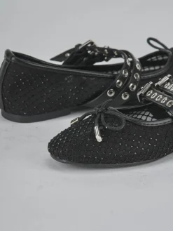 Ballerine tacco 1cm pelle nero