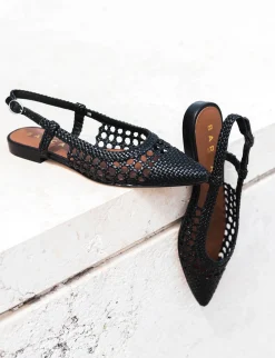 Ballerine tacco 1cm pelle nero