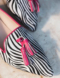 Ballerine tacco 1cm pelle rosa