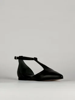 Ballerine tacco 1cm pelle nero