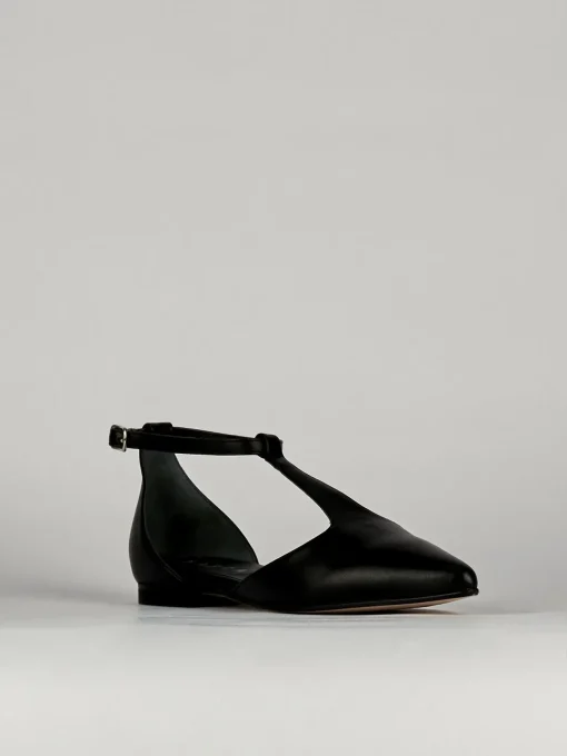 Ballerine tacco 1cm pelle nero