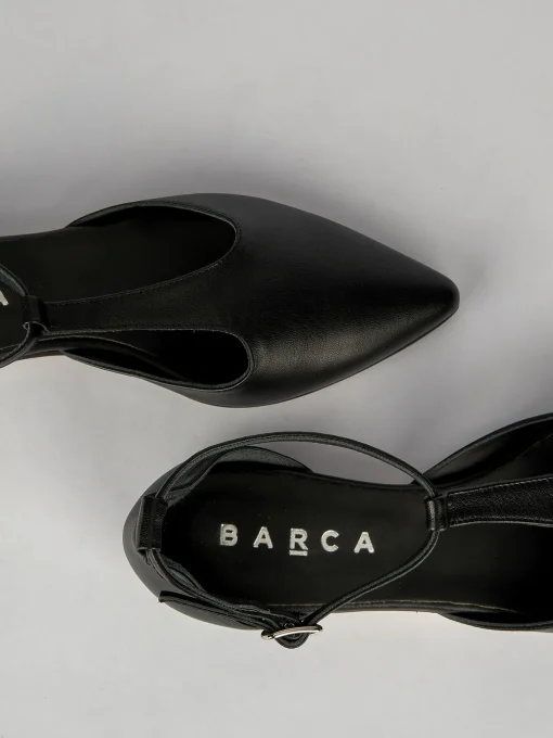 Ballerine tacco 1cm pelle nero