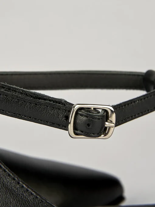 Ballerine tacco 1cm pelle nero