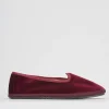 Ballerine tacco 1cm velluto bordo'