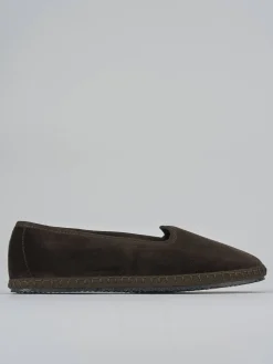 Ballerine tacco 1cm velluto testa