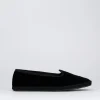 Ballerine tacco 1cm velluto nero