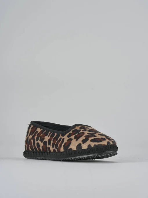Ballerine tacco 1cm velluto multicolor