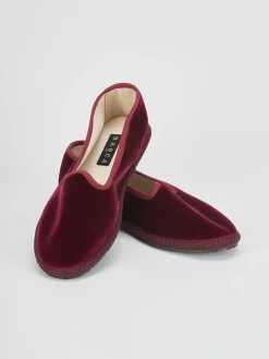 Ballerine tacco 1cm velluto bordo'