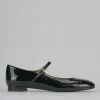 Ballerine tacco 2cm vernice nero