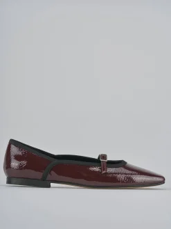 Ballerine tacco 1cm vernice bordo'