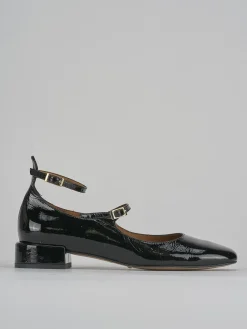 Ballerine tacco 2cm vernice nero