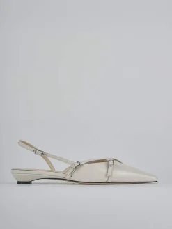 Ballerine tacco 2cm vernice beige