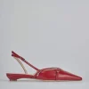 Ballerine tacco 2cm vernice rosso