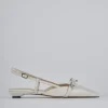 Ballerine tacco 2cm vernice beige