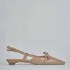 Ballerine tacco 2cm vernice marrone