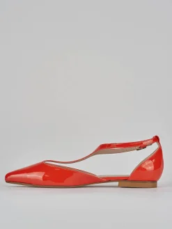 Ballerine tacco 1cm vernice rosso