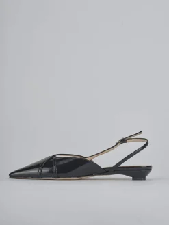 Ballerine tacco 2cm vernice nero