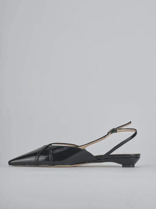 Ballerine tacco 2cm vernice nero