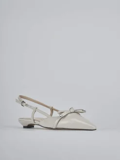 Ballerine tacco 2cm vernice beige