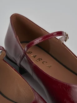 Ballerine tacco 1cm vernice bordo'