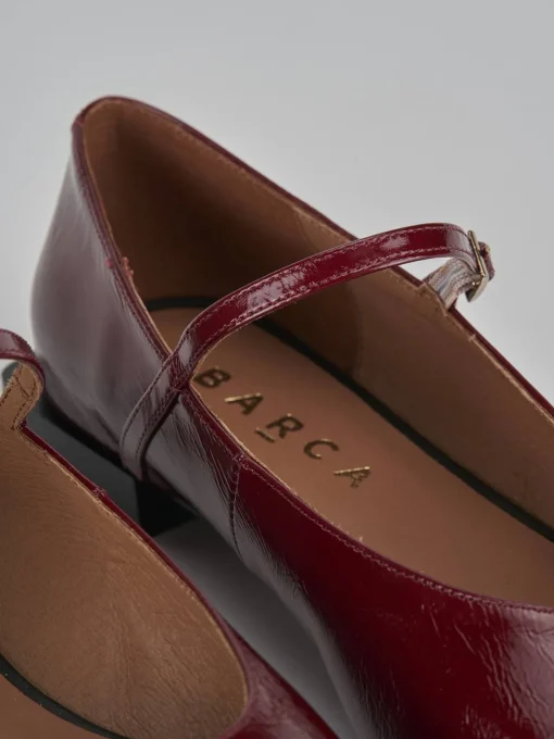 Ballerine tacco 1cm vernice bordo'