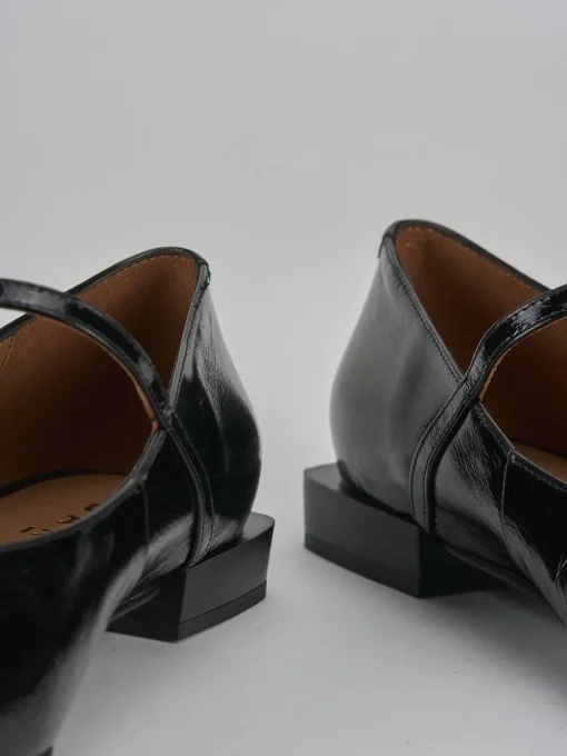Ballerine tacco 1cm vernice nero