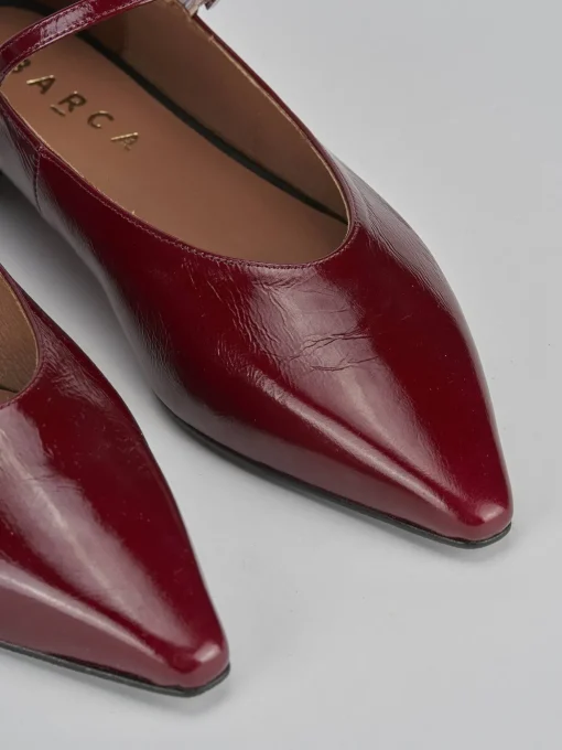 Ballerine tacco 1cm vernice bordo'