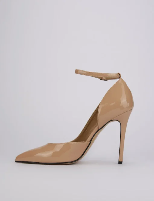 Bebe' tacco 10 cm rosa vernice