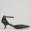 Bebè tacco 3 cm nero pelle