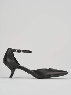 Bebè tacco 3 cm nero pelle