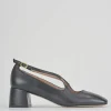 Bebè tacco 5 cm nero pelle