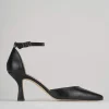 Bebè tacco 7 cm nero pelle