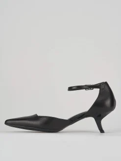 Bebè tacco 3 cm nero pelle