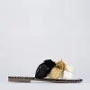 Ciabatta da passeggio tacco 1 cm nero pelle